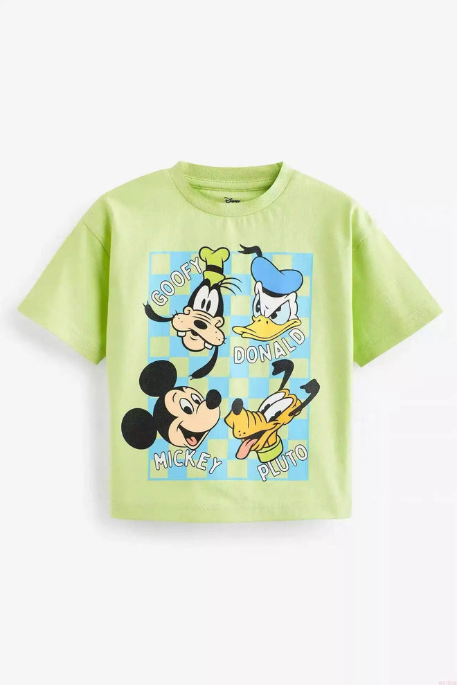 Camisa Masculina Infantil Mickey Tamanhos de 9 meses-7anos Verde