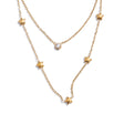 Colar Feminino de Camadas Estrela com Zircônia em Aço Inoxidável
