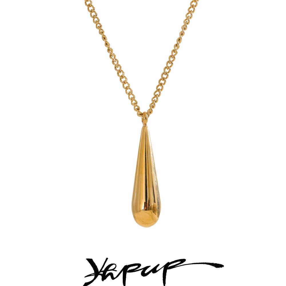 Colar Feminino Gota em Aço Inoxidável 7