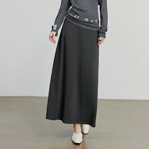 Saia Longa Feminina de Inverno Evasê
