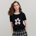 Blusa de Tricô Manga Curta Leve
