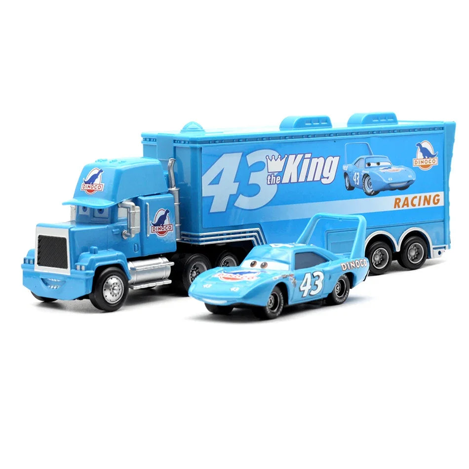 Kit Caminhão e carro - Mcqueen Filme Carros - AZUL
