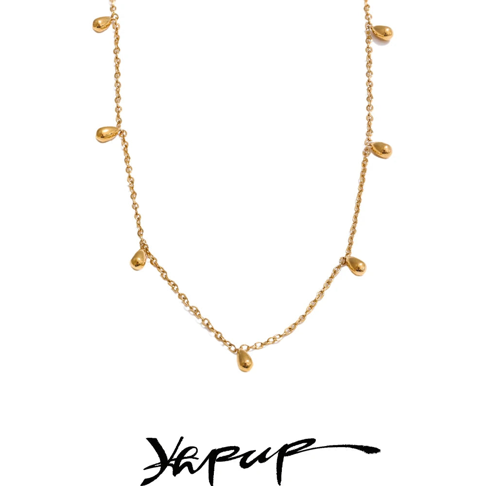 Colar Feminino Gota em Aço Inoxidável 3