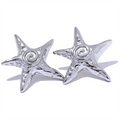 Yhpup Fashion Stainless Steel Star Golden Stud Earrings Rust Proof 18K PVD Plated Metal Popular Jewelry for Women Bijoux