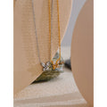Colar Feminino Gota com Zircônia em Aço Inoxidável 11