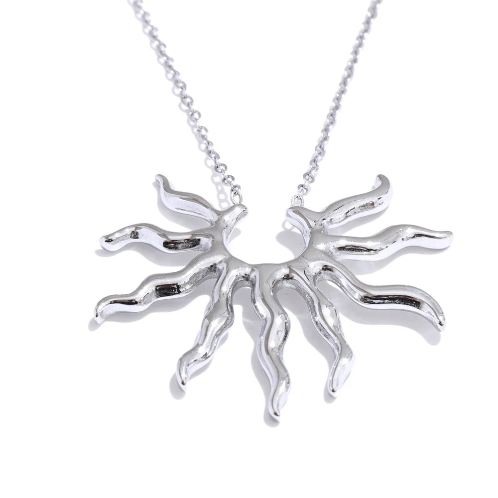 Colar Feminino Gota em Aço Inoxidável 8 Prata