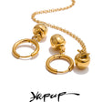 Conjunto Feminino de Colar e Acessório Colar Ouro
