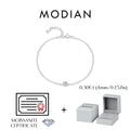 MODIAN D Color Moissanite Bracelet 925 Sterling Silver Classic Minimalist Daily Link Chain Bracelet For Women Fine Jewelry MSB0121