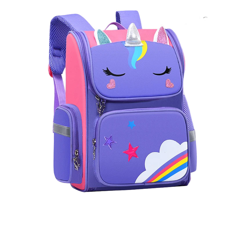 Mochila Escolar Infantil Unicornio My Little Pony para meninas de 2-12 anos Roxo