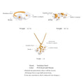 Yhpup Fairy Resin Flower Sweet Earrings Ring Stainless Steel Waterproof PVD Plated Rust Resistant Summer Fashion Jewelry