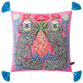 All-Seeing Eye Cosy Throw Cushion Cover Retro Boho Big Yellow Pupil Celestial Alchemy Cosmic Symbol Pillow Case Velvet Home Deco