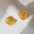 Brinco Donut Marcante com Banho Ouro 18K