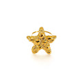 Anel Aberto Estrela-do-Mar e Concha com Banho Ouro 18K