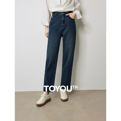 Calça Jeans Feminina Cropped Cintura Alta