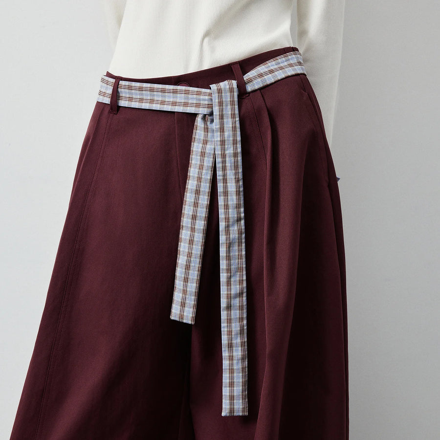Calça Alfaiataria Feminina Wide Leg com Cinto