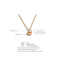 Yhpup GIFT Natural Pearl Exclusive Delicate Stainless Steel Square Pendant Necklace Tarnish Resistant Trendy Charm Jewelry New