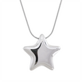 Colar Feminino Estrela em Aço 316L Prata