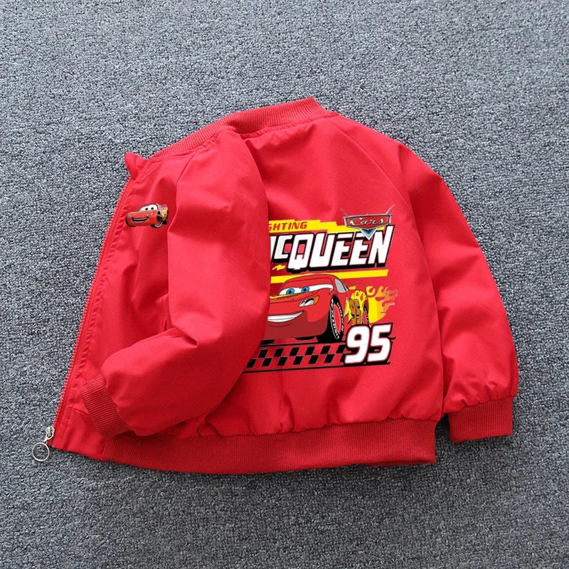 Jaqueta Masculina Infantil Carros Relampago Mcqueen Vermelho