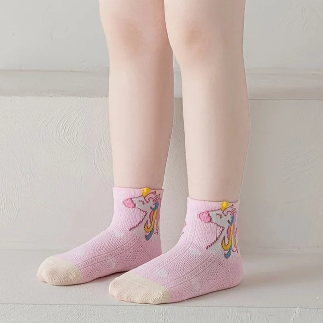 Kit com 5 pares de meias para meninas My little Poney tamanhos de 1- 12 anos