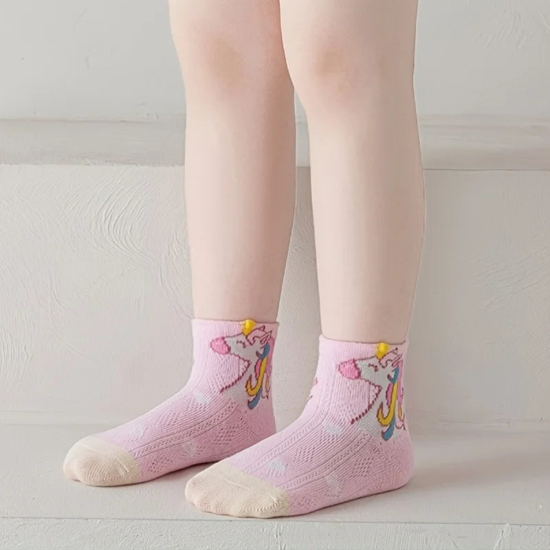 Kit com 5 pares de meias para meninas My little Poney tamanhos de 1- 12 anos