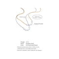 Yhpup Natural Freshwater Pearls Stainless Steel Chain Necklace for Women Waterproof Chic Fashion Collar Jewelry Gift Waterproof