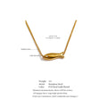 Yhpup Chic Stainless Steel Zircon Fish Pendant Necklace Gold & Platinum PVD Plated Waterproof Exquisite Jewelry Gift for Women