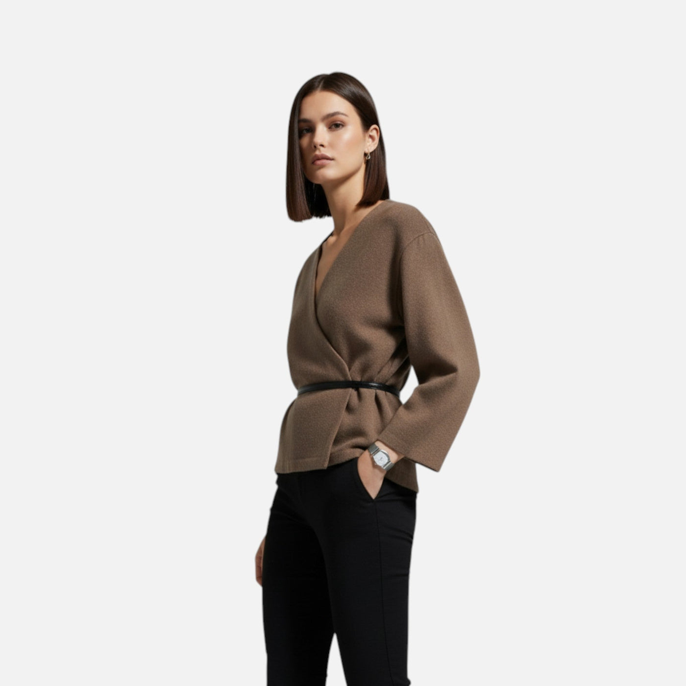 Suéter Elegante Feminino com Amarração