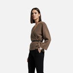 Suéter Elegante Feminino com Amarração