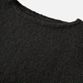 Suéter Feminino Tricotado de Inverno Off-Shoulder