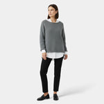 Suéter Feminino Tricotado de Inverno Off-Shoulder