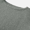 Suéter Feminino Tricotado de Inverno Off-Shoulder
