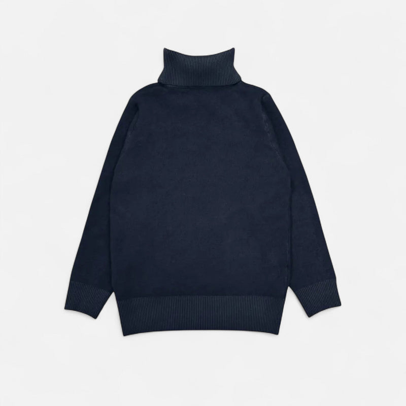 Suéter de Lã Feminino – Conforto Inverno Heritage Azul Marinho
