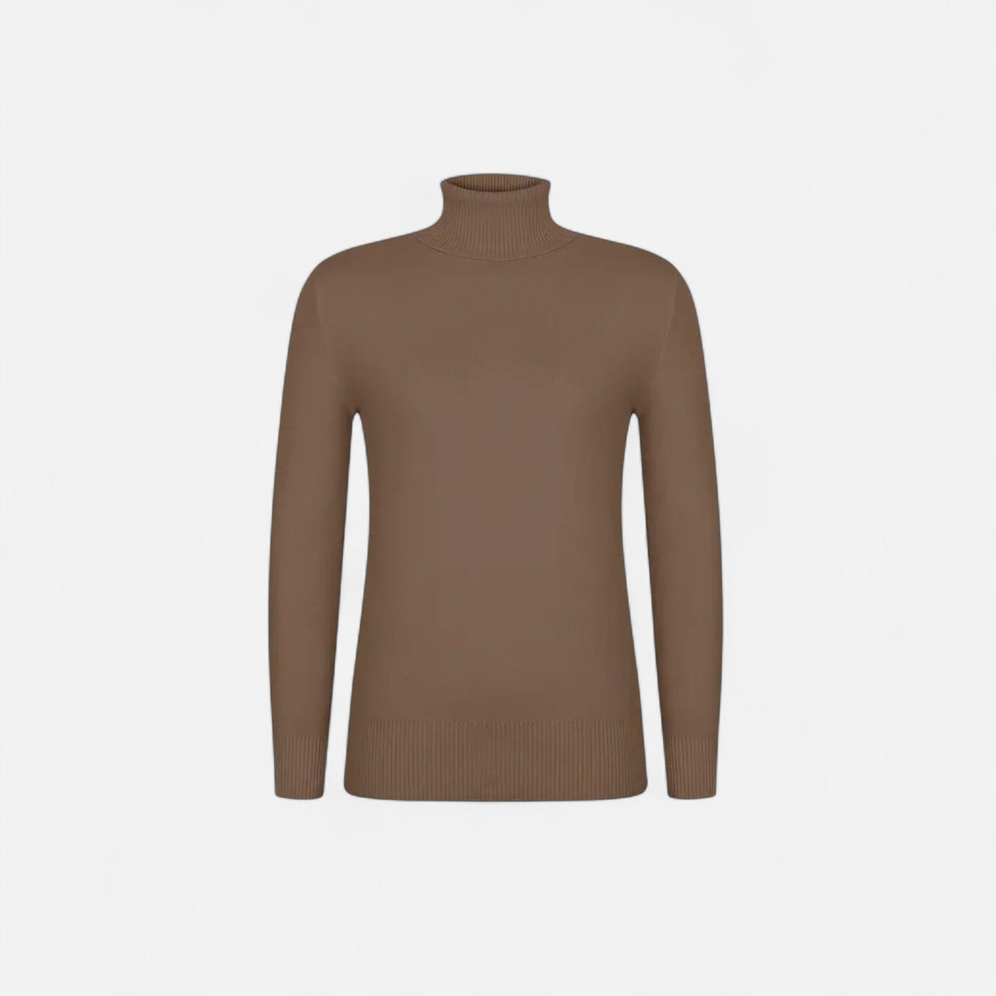 Suéter de Lã Feminino – Conforto Inverno Heritage Caqui