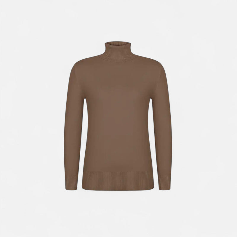 Suéter de Lã Feminino – Conforto Inverno Heritage Caqui