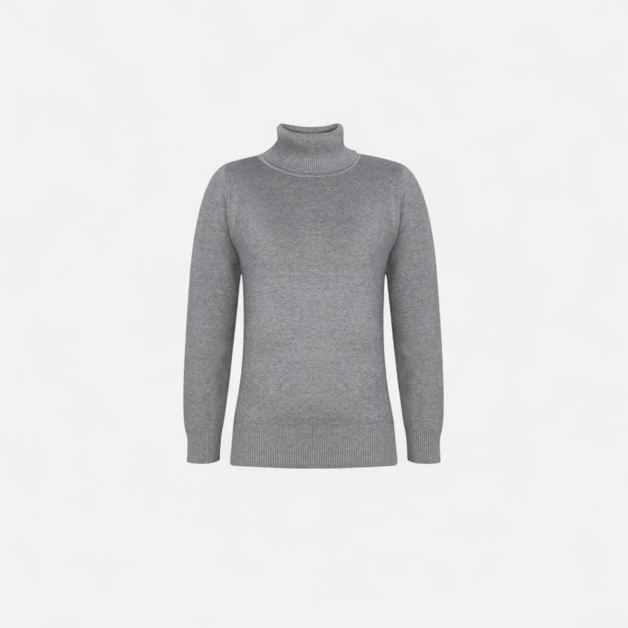 Suéter de Lã Feminino – Conforto Inverno Heritage Cinza