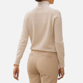 Suéter de Lã Merino e Cashmere com Gola Alta para Mulheres