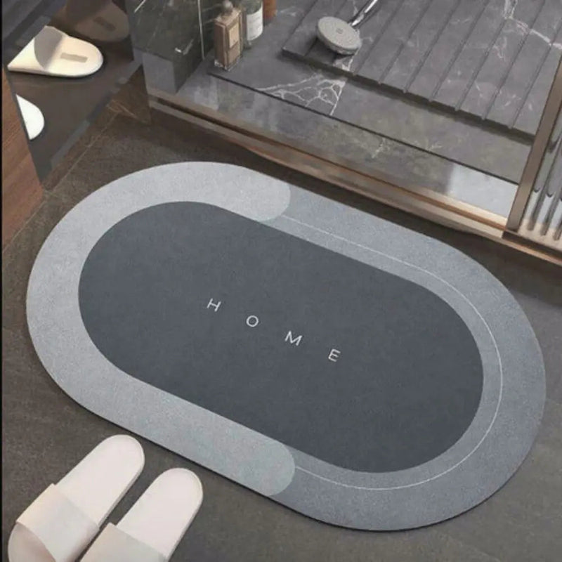 Super Absorbent and Non-Slip Bath Mat Cinza