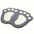 Tapete Antiderrapante em Forma de Pé – Conforto e Segurança para o Banheiro