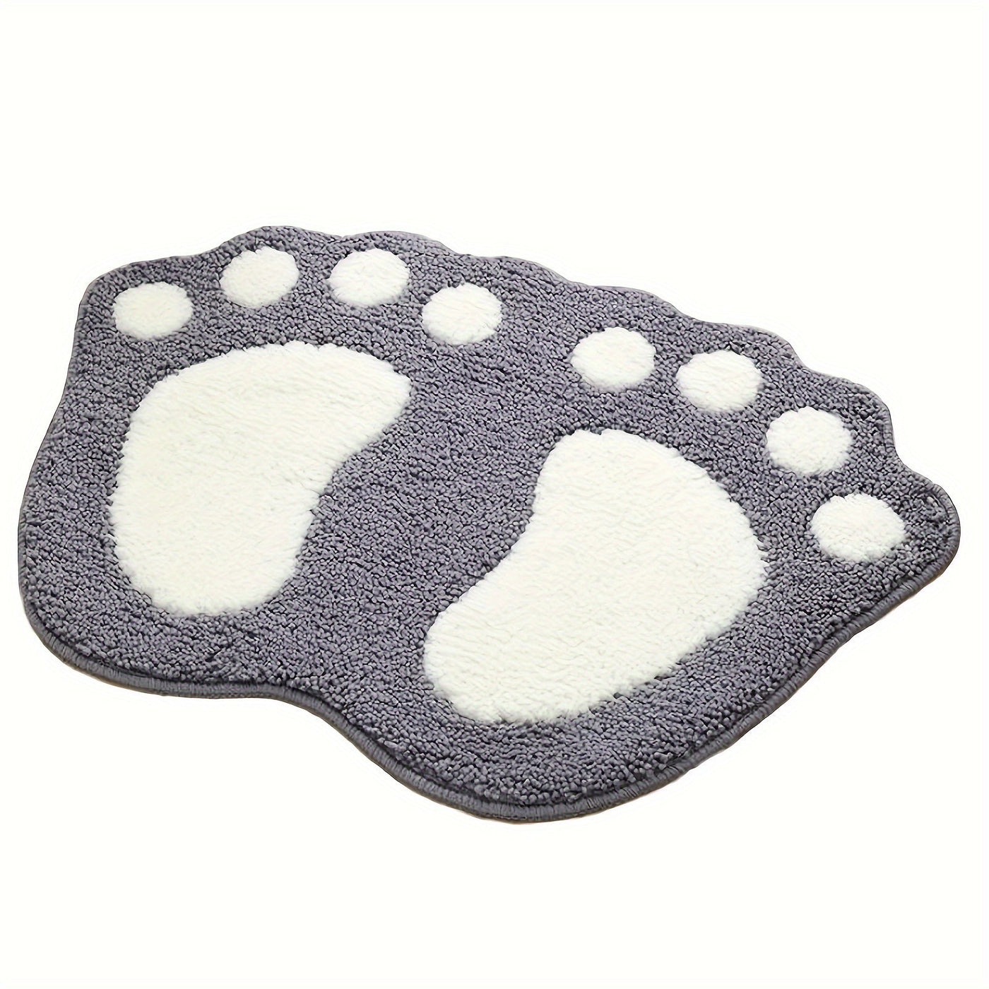 Tapete Antiderrapante em Forma de Pé – Conforto e Segurança para o Banheiro