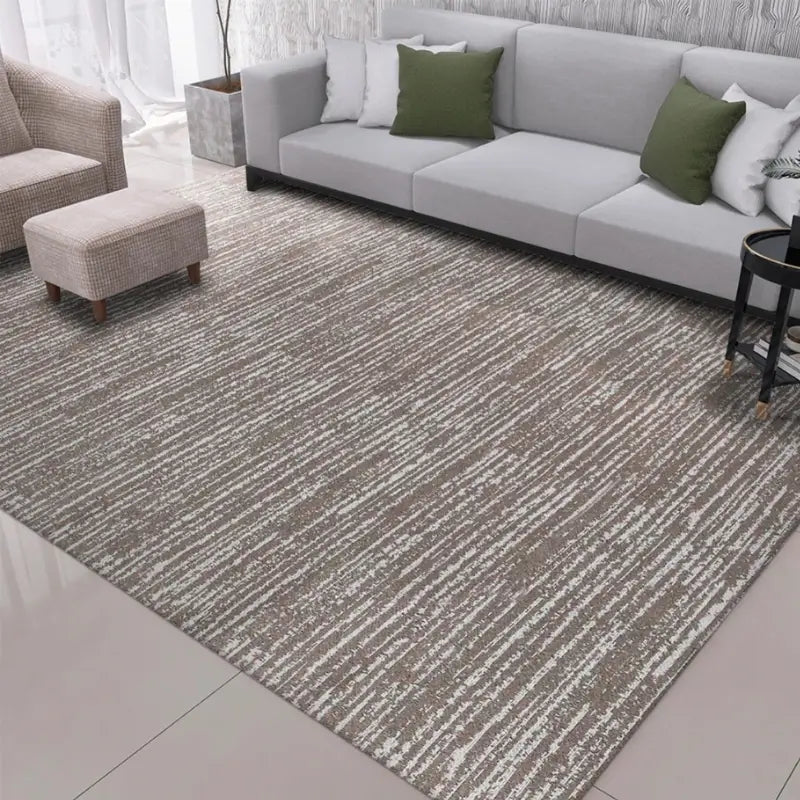 Tapete Grande para Sala Mesclado Antiderrapante 200x300cm Caramelo Escuro