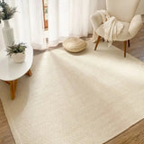 Tapete Grande para Sala em Algodão Antiderrapante 200x300cm Cru