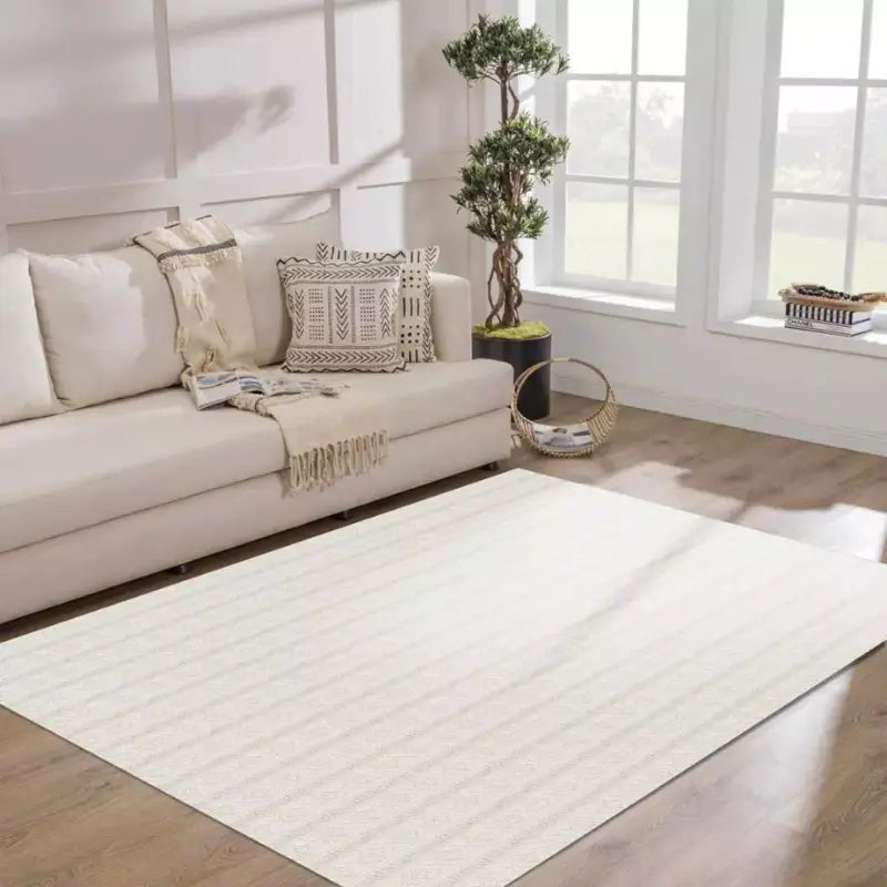 Tapete Listrado para Sala em Algodão 150x250cm
