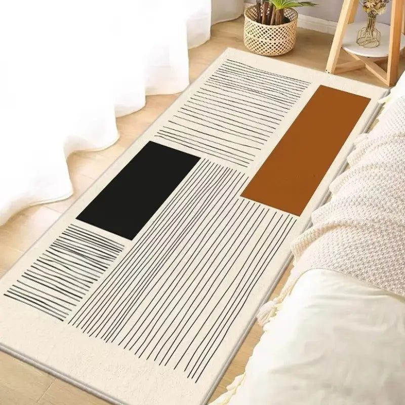 Tapete Passadeira Antiderrapante 150x50cm em Veludo Cristal Modelo 01