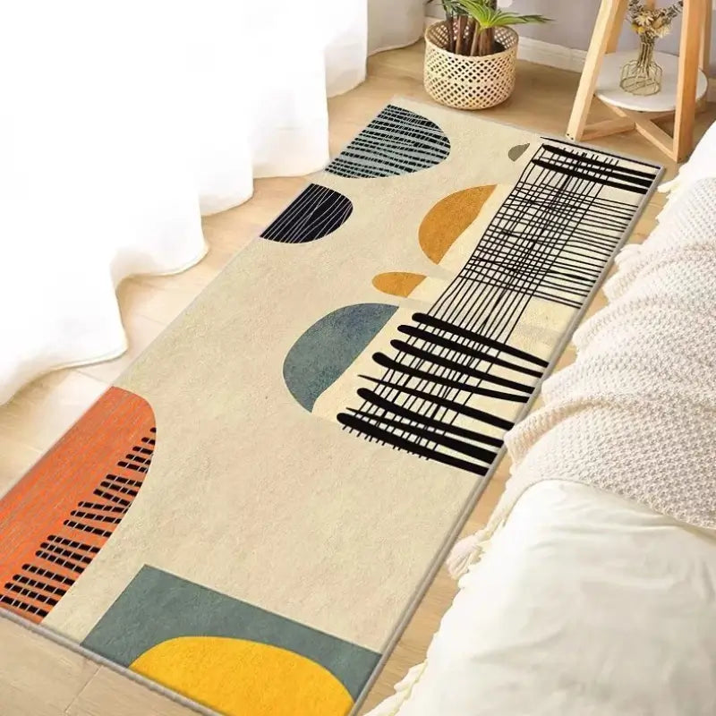 Tapete Passadeira Antiderrapante 150x50cm em Veludo Cristal Modelo 04