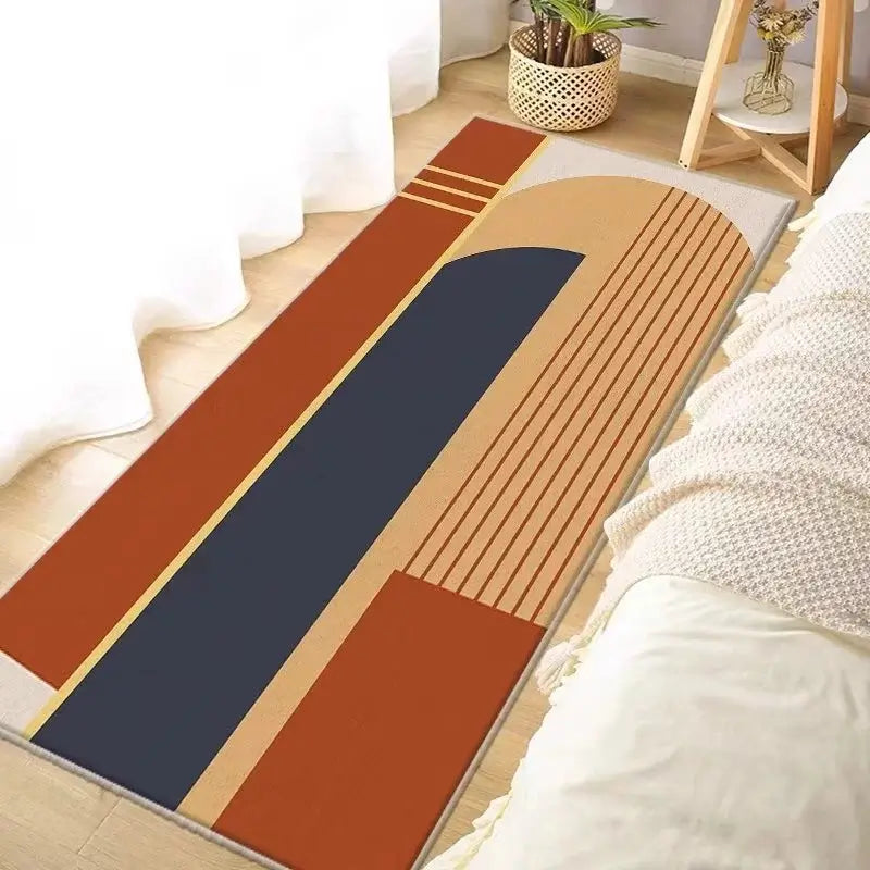 Tapete Passadeira Antiderrapante 150x50cm em Veludo Cristal Modelo 05