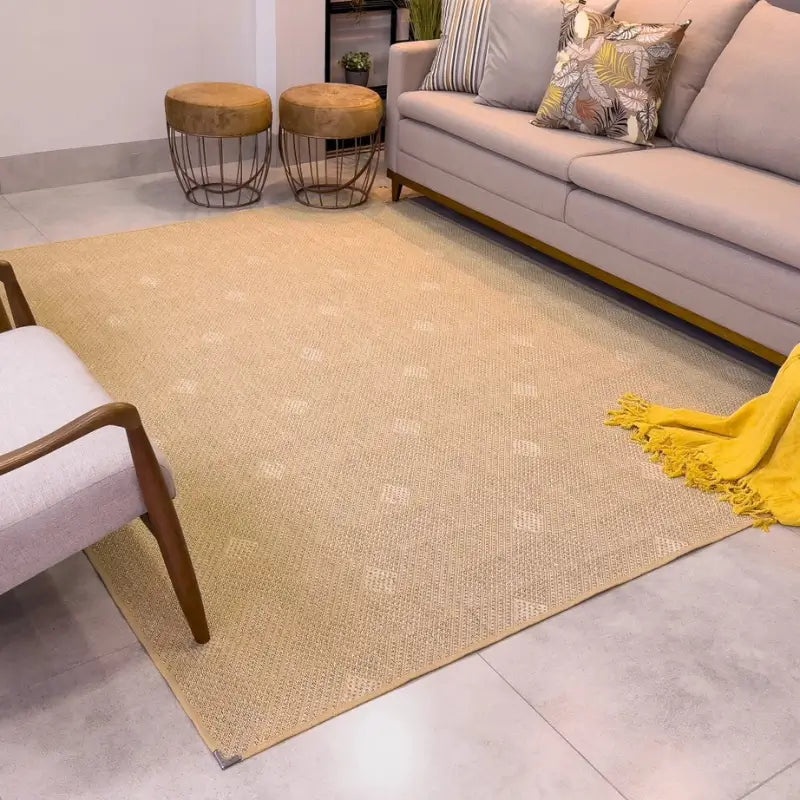 Tapete Sisal para Sala Antiderrapante 250x200cm Modelo 01