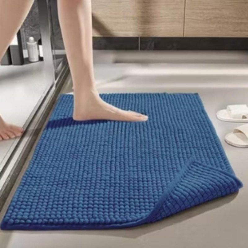 Tapete banheiro moderno absorvente e macio Azul