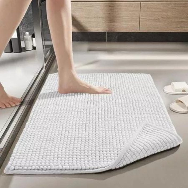 Tapete banheiro moderno absorvente e macio Branco