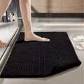 Tapete banheiro moderno absorvente e macio Preto