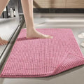 Tapete banheiro moderno absorvente e macio Rosa
